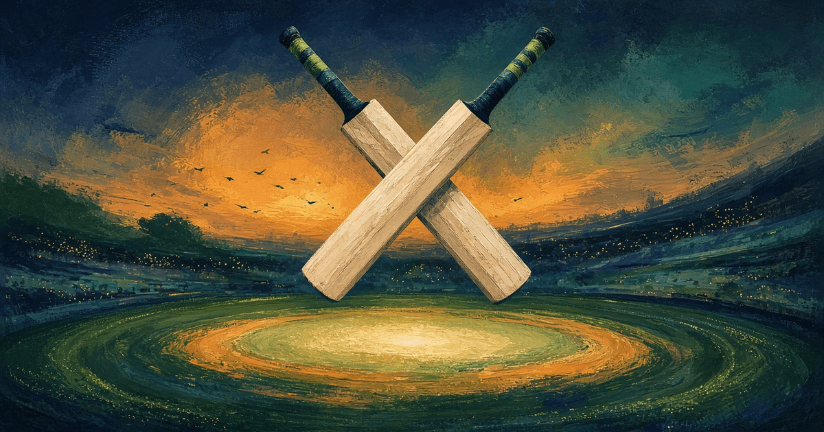AI-generated cricket illustration: Deepti ki 106* aur Harman ki 126 se India ne series jeeti